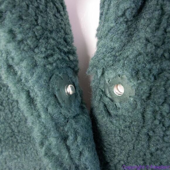NEW Madewell green (Re)sourced Sherpa Teddy Coat, size S - Picture 10 of 16